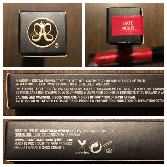 🎉HP👄NEW Anastasia ABH Lip Gloss DATE NIGHT - Picture 7 of 7